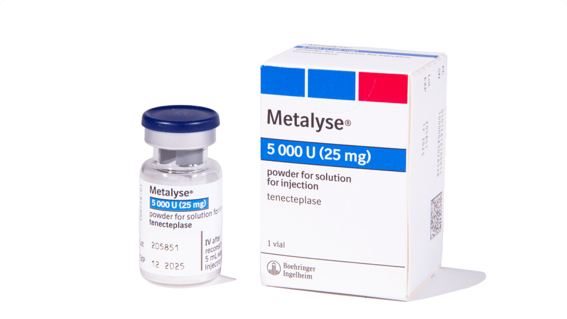 Metalyse® 25 mg (tenecteplase) packshot