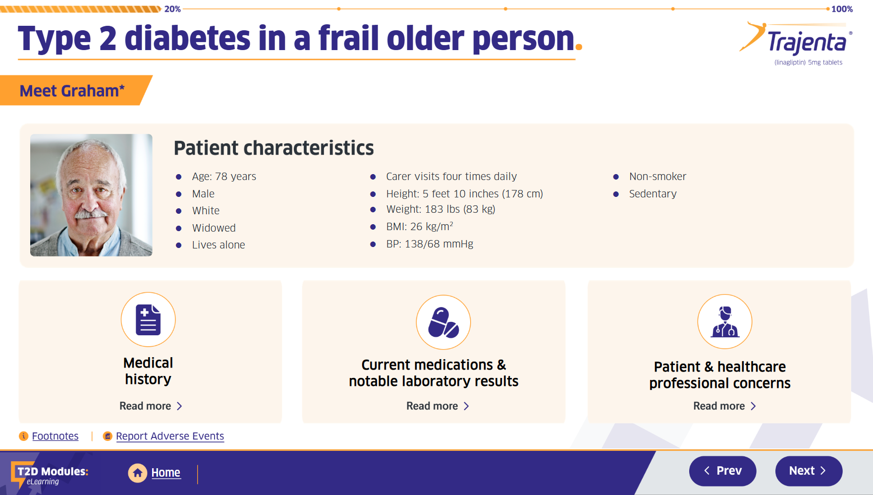 Type 2 diabetes in a frail older person