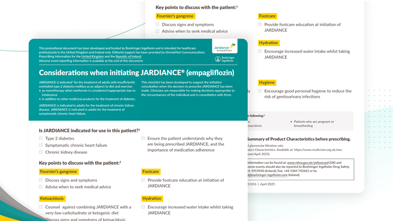 JARDIANCE® (empagliflozin) checklist