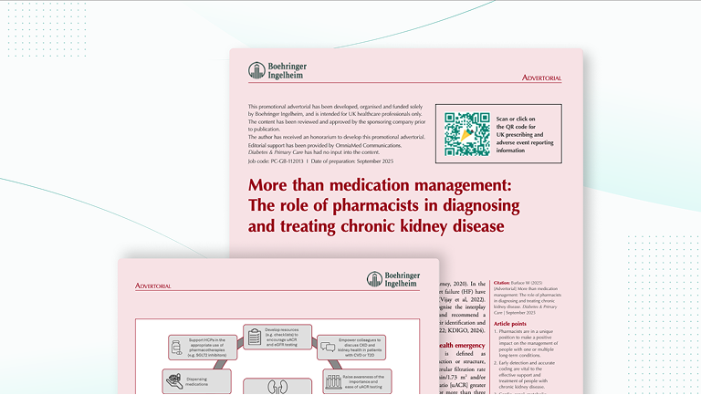 Advertorial on the role of pharmacists in diagnosing and treating CKD