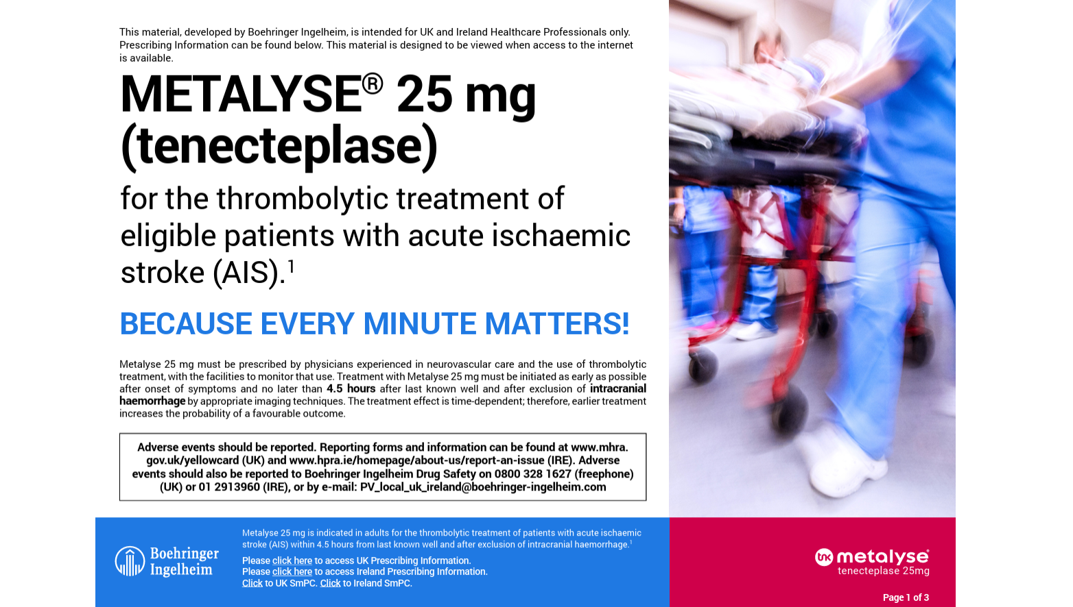 How to reconstitute Metalyse 25 mg